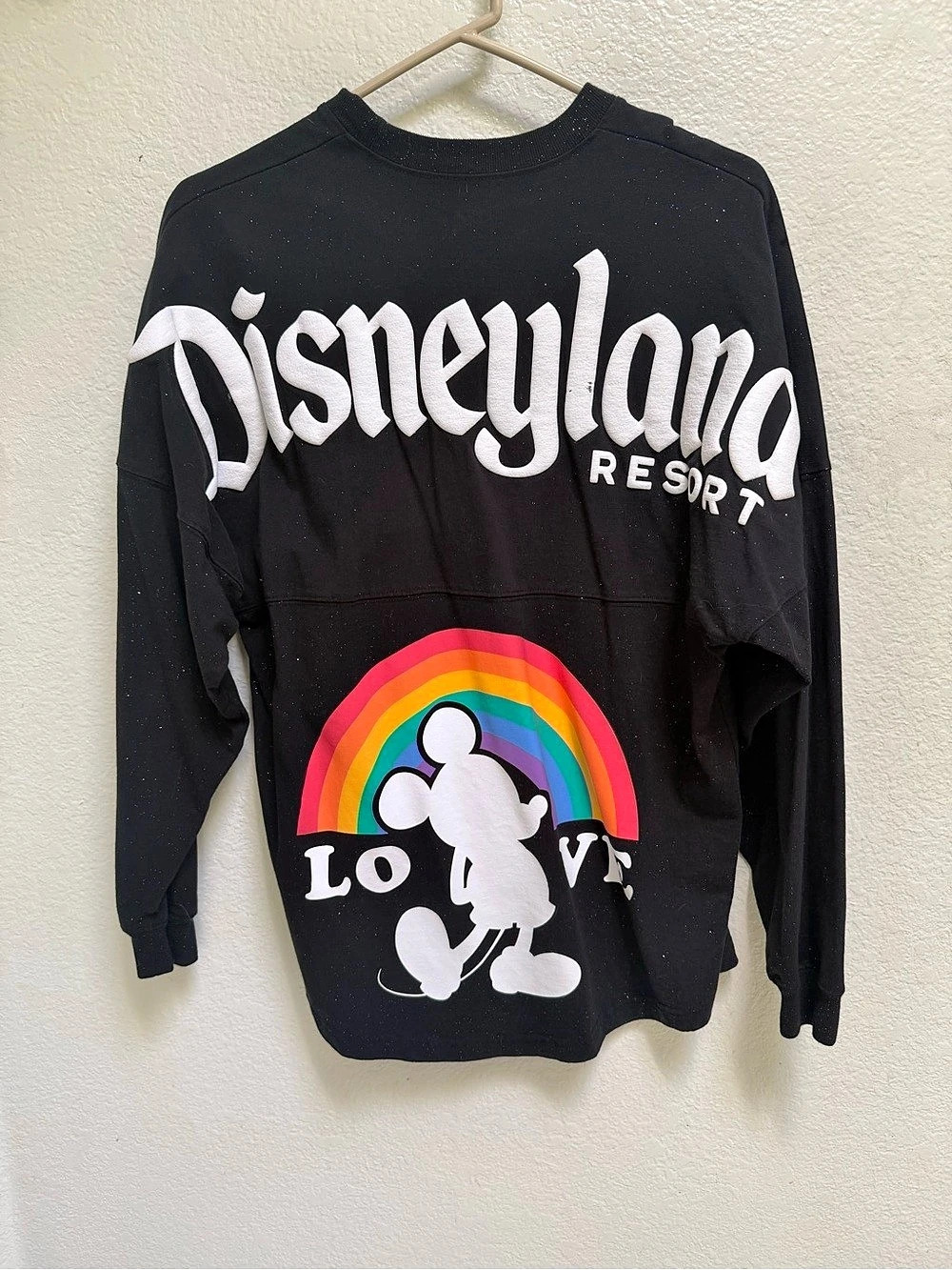 Disney Disneyland Love Rainbow sweatshirt Love Rainbow Graphic Size Medium